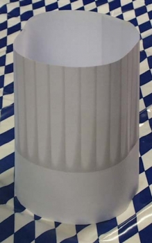 Weiße Kochmütze aus Papier