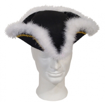 Dreispitz, für Erwachsene, in schwarz, rot und blau