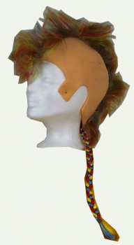 Punkerglatze, mit Zopf