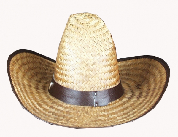 Great Western hat with a high head, palm leaf