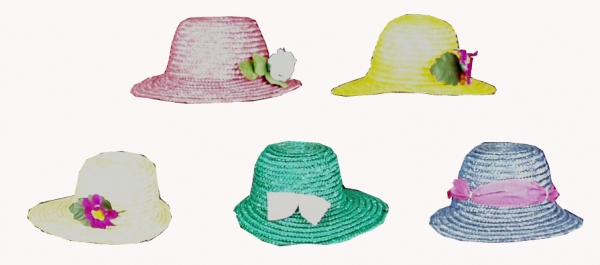 Strohminiaturen in Schutenform