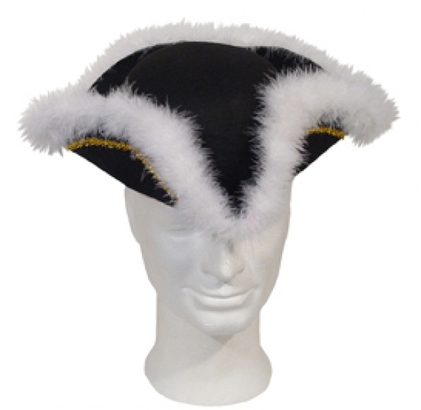 Dreispitz, für Erwachsene, in schwarz, rot und blau