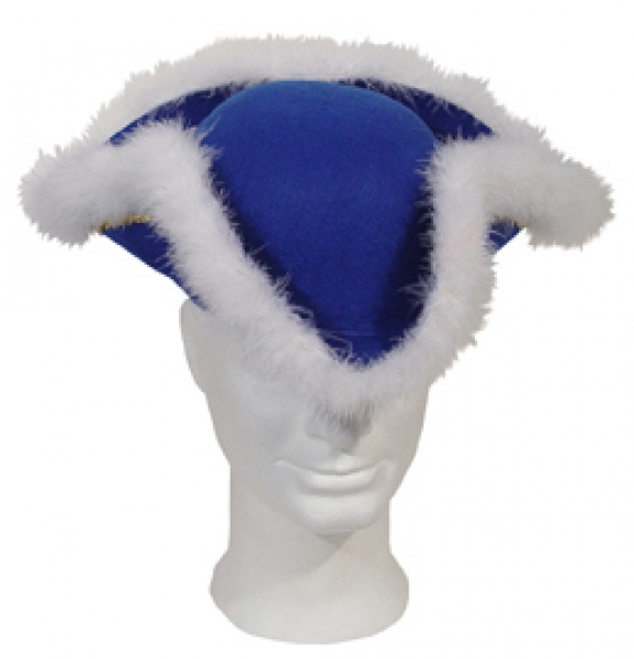 Dreispitz, für Erwachsene, in schwarz, rot und blau