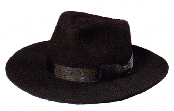 Herrenhut, echter Wollfilz, schwarz