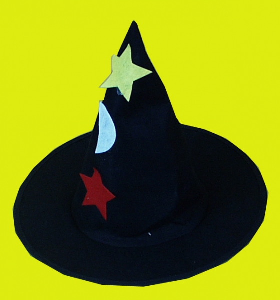 Zauberer, schwarzer Filz