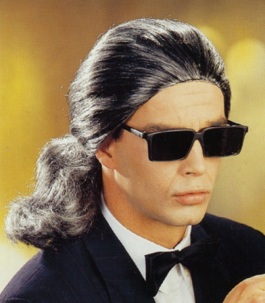 Wig "Karl," long hair with open braid