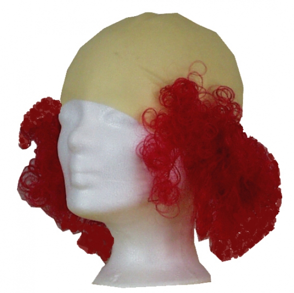 Gummiglatze, mit Kunsthaaransatz