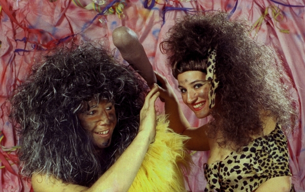 Perücke, "Steinzeitfrau", mit Band