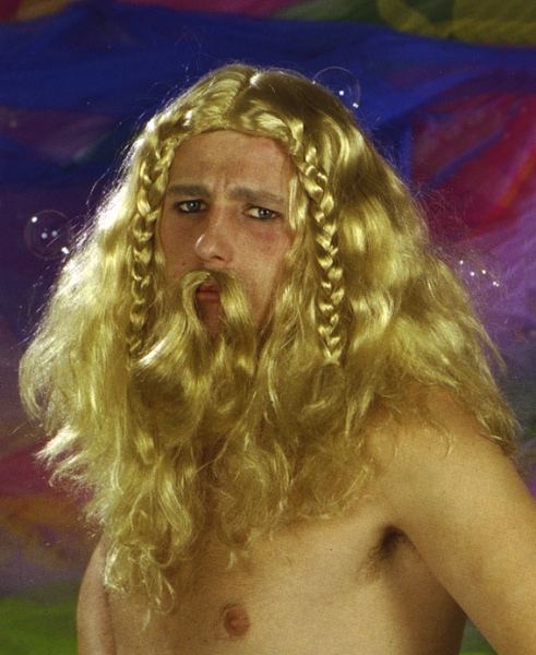 Perücke, Ur - Germane, mit langem Bart