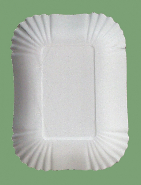 Große viereckige Pappschalen, 13x18x3 cm groß