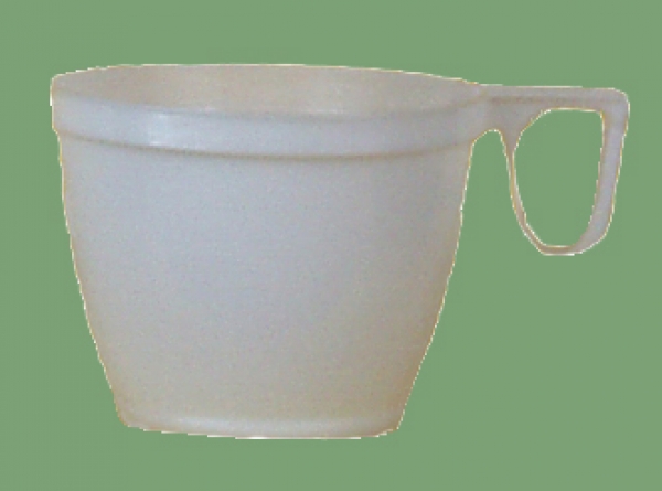 50 stück Kaffeetassen aus Plastik, für 0,18 l Kaffee, weiß
