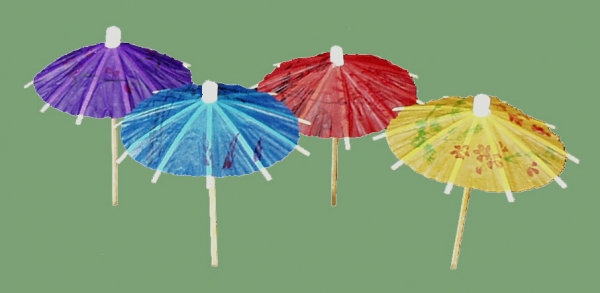 Bunte Eisschirmchen mit ca. 8cm Ø, 144 Stück