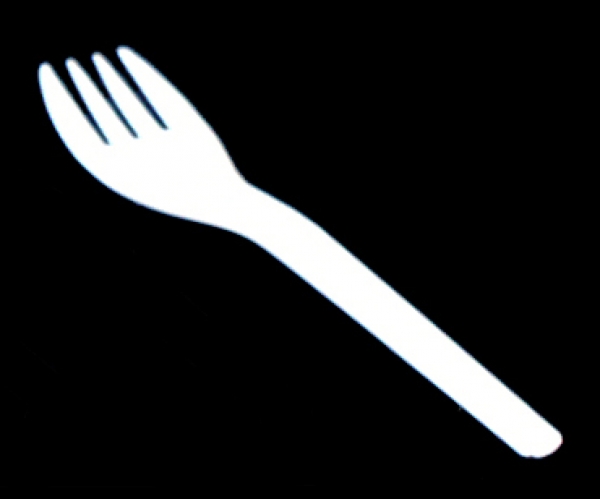 Kuchengabeln aus Plastik, 14 cm groß, 10 Stück