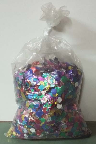 Metallic confetti, big